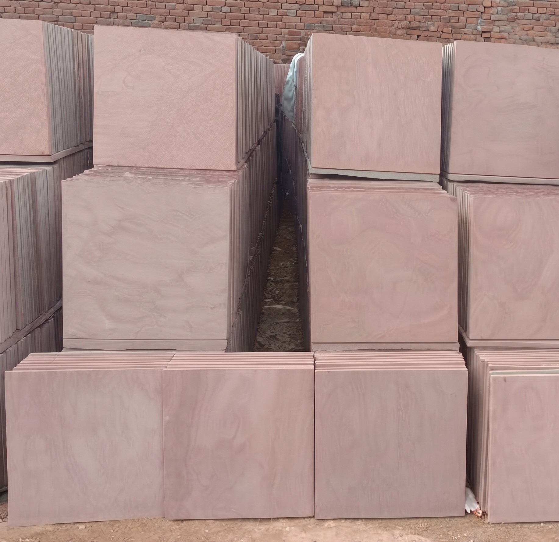 Mandana Sandstone warehouse stock tiles stack