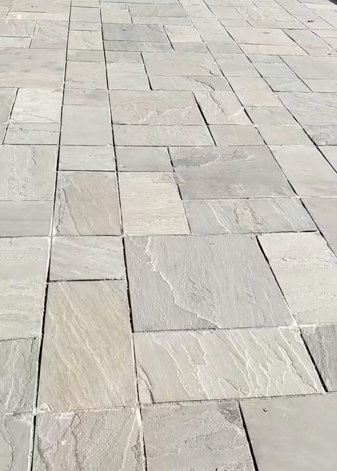 Natural Raj Green Sandstone patio paving