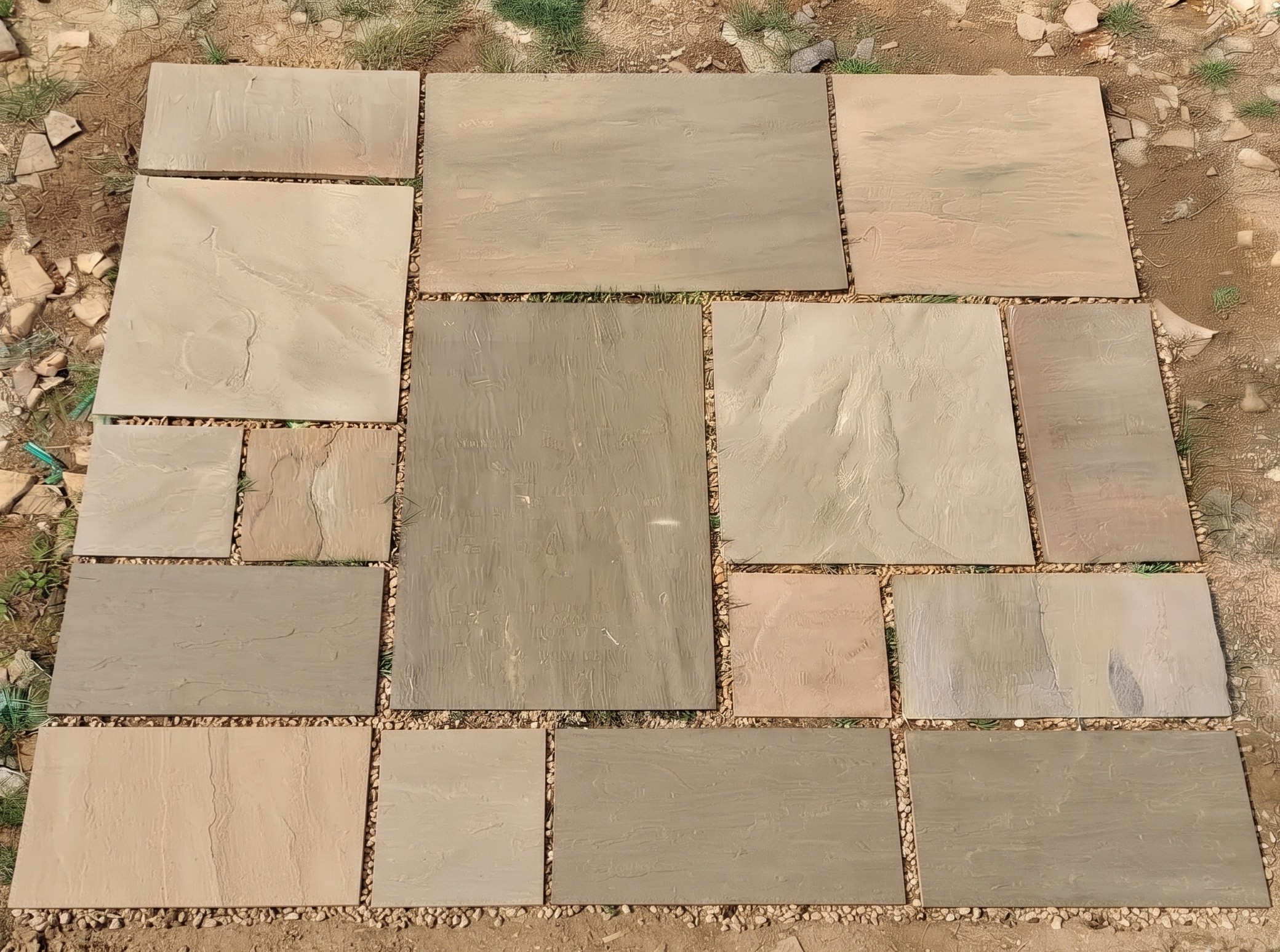Raj Green Sandstone Tile Sample